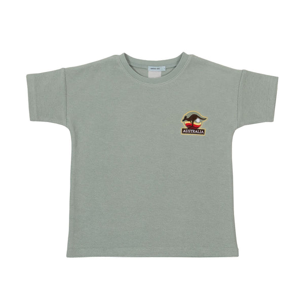 Goldie + Ace Terry Towelling Tee Sea