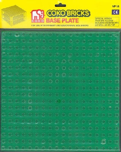 COKO Base Plate Large for Nursery COKO Bricks Green