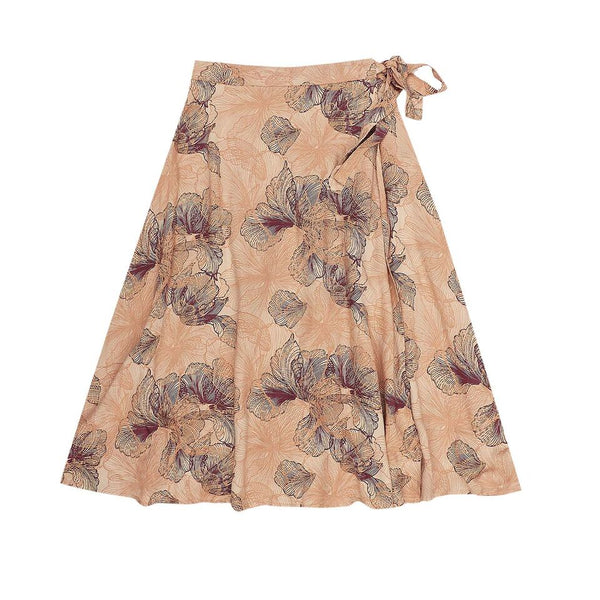 Bella & Lace Jean Wrap Skirt Floral