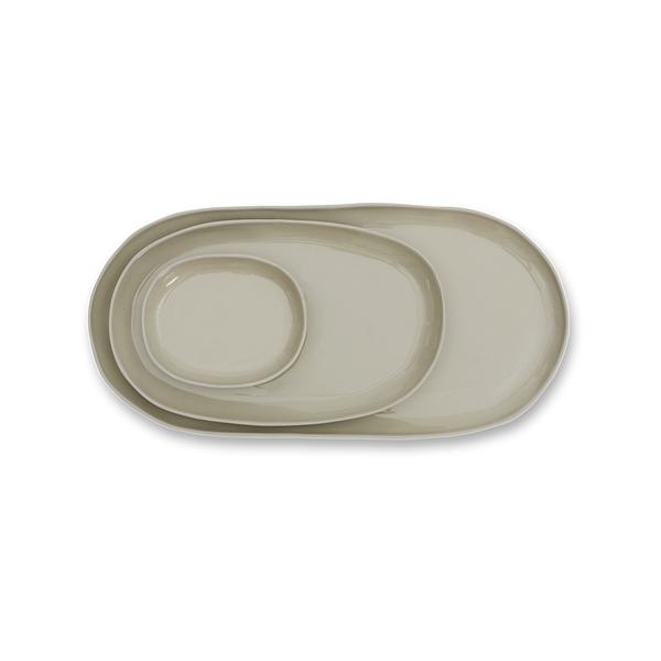Cloud Oval Plate Dove Grey Large