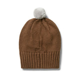 Knitted Cable Beanie, Dijon