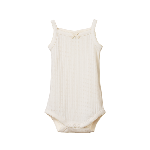 Nature Baby Camisole Bodysuit Pointelle Natural
